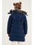 Peluş Astarlı Yakası Suni Kürklü Çıkarılabilir Kapüşonlu Kışlık Mont Kız Çocuk Mont 5761905 5
