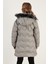 Peluş Astarlı Yakası Suni Kürklü Çıkarılabilir Kapüşonlu Kışlık Mont Kız Çocuk Mont 5761905 5