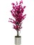 Mor Bahar Dalı 160 cm Yapay Ağaç 25X25 Metal Saksı 1