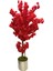 Yapay Ağaç Kırmızı Bahar Dalı 160 cm 25X25 Metal Saksıda 1