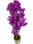 Lüx Mor Bahar Dalı 140 cm 20X20 Metal Saksı 3