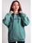 Unisex Oversize Hoodie Scream Themed Mint Green 1
