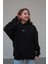Cosmos Canada Gözlük Unisex Oversize Hoodie Siyah 1
