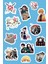 Iblis Keser Sticker Etiket Seti - Laptop Telefon Notebook Defter (13 Adet) 1
