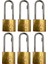 Ymk Kancalı Asma Kilit Uzun Sarı 32 mm 1 Paket (6 Adet) 1
