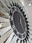 Güneş Silver Latin Black Model Gümüş Siyah Renk 85 Cm Dekoratif Aynalı Duvar Saati 9