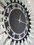 Güneş Silver Latin Black Model Gümüş Siyah Renk 85 Cm Dekoratif Aynalı Duvar Saati 10
