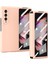 Samsung Galaxy Z Fold3 5g Pembe Için Tam Vücut Tpu Menteşe Flip Kılıf (Yurt Dışından) 1