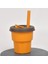 Saman Kupası Zerdeçal Kupası+Kahverengi Kapak (400ML) (Yurt Dışından) 1