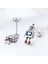 Robot S925 Sterling Silver Earrings (Yurt Dışından) 3