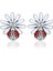 Sterling Silver Ladybug Flower Earrings (Yurt Dışından) 1