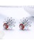 Sterling Silver Ladybug Flower Earrings (Yurt Dışından) 2