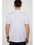 Slim Fit Desenli Polo Yaka Erkek Beyaz Tişört 4