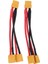 2pcs Dayanıklı XT60 Erkek Ila Kadın Konnektör Adaptörü Y Ayırtıcı Paralel Kablo (Yurt Dışından) 2