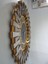 Güneş Golden Circle Black Model Altın Siyah Renk 85 Cm Dekoratif Aynalı Duvar Saati 6