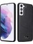 Samsung Galaxy S22 Için Fierre Shann 5g Dokulu Pu Deri Kaplamalı Telefon Kılıfı Yumuşak Tpu + Sert Pc Hibrid Kapak - Çizgili Litchi Dokusu (Yurt Dışından) 1