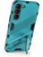 Kickstand Tasarım Esnek Tpu + Sabit Pc Back Telefon Kapağı Samsung Galaxy S22 5g Için Çizelge Anti Cep Telefonu Kılıfı - Bebek Mavisi (Yurt Dışından) 3
