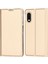 Samsung Galaxy Xcover Pro Stand Özelliği Pu Derisi Flip Telefon Kılıfı Manyetik Otomatik Absorbed Koruyucu Folio Kapak Kart Tutucu - Altın (Yurt Dışından) 1