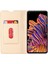 Samsung Galaxy Xcover Pro Stand Özelliği Pu Derisi Flip Telefon Kılıfı Manyetik Otomatik Absorbed Koruyucu Folio Kapak Kart Tutucu - Altın (Yurt Dışından) 4