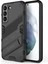 Kickstand Tasarım Esnek Tpu + Sabit Pc Back Telefon Kapağı Samsung Galaxy S22 5g Için Çizelge Anti Cep Telefonu Kılıfı - Siyah (Yurt Dışından) 2