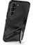 Kickstand Tasarım Esnek Tpu + Sabit Pc Back Telefon Kapağı Samsung Galaxy S22 5g Için Çizelge Anti Cep Telefonu Kılıfı - Siyah (Yurt Dışından) 3