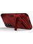 Kickstand Tasarım Esnek Tpu + Sabit Pc Back Telefon Kapağı Samsung Galaxy S22 5g Için Çizelge Anti Cep Telefonu Kılıfı - Kırmızı (Yurt Dışından) 4