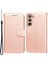 Samsung Galaxy S22 5g Için Tpu+Pu Deri Cüzdanı Kapsayan Anti-Çizim Telefonu - Altın Gül (Yurt Dışından) 1