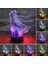 Poker Zarı Gece Lambası LED 3D Illüzyon USB Tekerlekli Kaykay (Yurt Dışından) 3