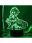 Clyartps-Anime Genshin Impact Keqing 3D Night Lamp Ebeveyn (Yurt Dışından) 3