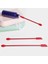 3 Adet Mini Silikon Spatula Seti Minik Spatula Mini Kavanoz Sıyırıcı Makyaj Kırmızısı (Yurt Dışından) 5