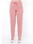 Kadın Beli Lastikli Aerobin Pantolon Toz Pembe 4