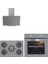Sılverlıne 3'lü Ankastre Set (BO65E1S01-3481 Gri 3-CS5622S01) 1
