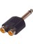 6.3 mm Mono Rca Çevirici 2 Rca Gitar Jack Çevirici 2x Rca 6.3 mm Mono Jack 2