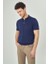 Basic Polo Yaka Lacivert Triko Erkek T-Shirt TR23Y23106_39 4