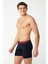 80482 Erkek Modal Uzun Paçalı Boxer-Lacivert 4