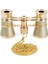 1 Adet Opera Gözlükleri Dürbünleri Tiyatro Gözlükleri Mini Dürbün Kompakt Zincirli Şampanya Altın 3x25 Cm (Yurt Dışından) 3