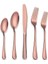 15 Adet Paslanmaz Çelik Ayna Çatal Bıçak Seti 3 Kişilik (Parlak Gül Altın) (Yurt Dışından) 1