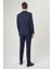 Modern Fit Mono Yaka 2 Düğmeli Çift Yırtmaçlı Lacivert Erkek Takım Elbise PTK22K22231_D39 2