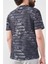 Mentality Çetinkaya Mentality 3692 V Yaka Normal Kalıp Lacivert Performans T-Shirt