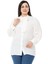 Büyük Beden Beyaz Gömlek 2