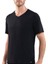 Silver V Yaka Kısa Kol Siyah T-Shirt 9308 1