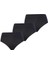 Essential 3'lü Yüksek Bel Siyah Slip 1577 1