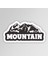 Mountain Adventure Outdoor Camping Karavan Sticker Etiket 1