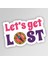 Lets Get Lost Adventure Outdoor Camping Karavan Sticker Etiket 1