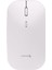 LE101 Hibrit Bluetooth & Wireless Şarj Edilebilir Kablosuz Mouse - Beyaz 1