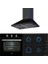 Chef 3 Siyah Ankastre Set (He 715 Bk+ Hlx 640 KBC0E Bk (E5) + Dbt 60 Black) 1