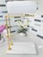 Luxury Mermer Ayaklı Metal Banyo ve Mutfak El Havluluk ve Kağıt Havluluk Stan 2