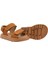 Santos Çift Cırtlı Hakiki Deri Unisex Çocuk Sandalet Tarçın Rengi 2