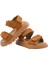 Santos Çift Cırtlı Hakiki Deri Unisex Çocuk Sandalet Tarçın Rengi 3