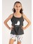 Kız Çocuk Ip Askılı Şortlu Pijama Takım 1